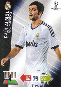 Raul Albiol Real Madrid 2012/13 Panini Adrenalyn XL CL #220